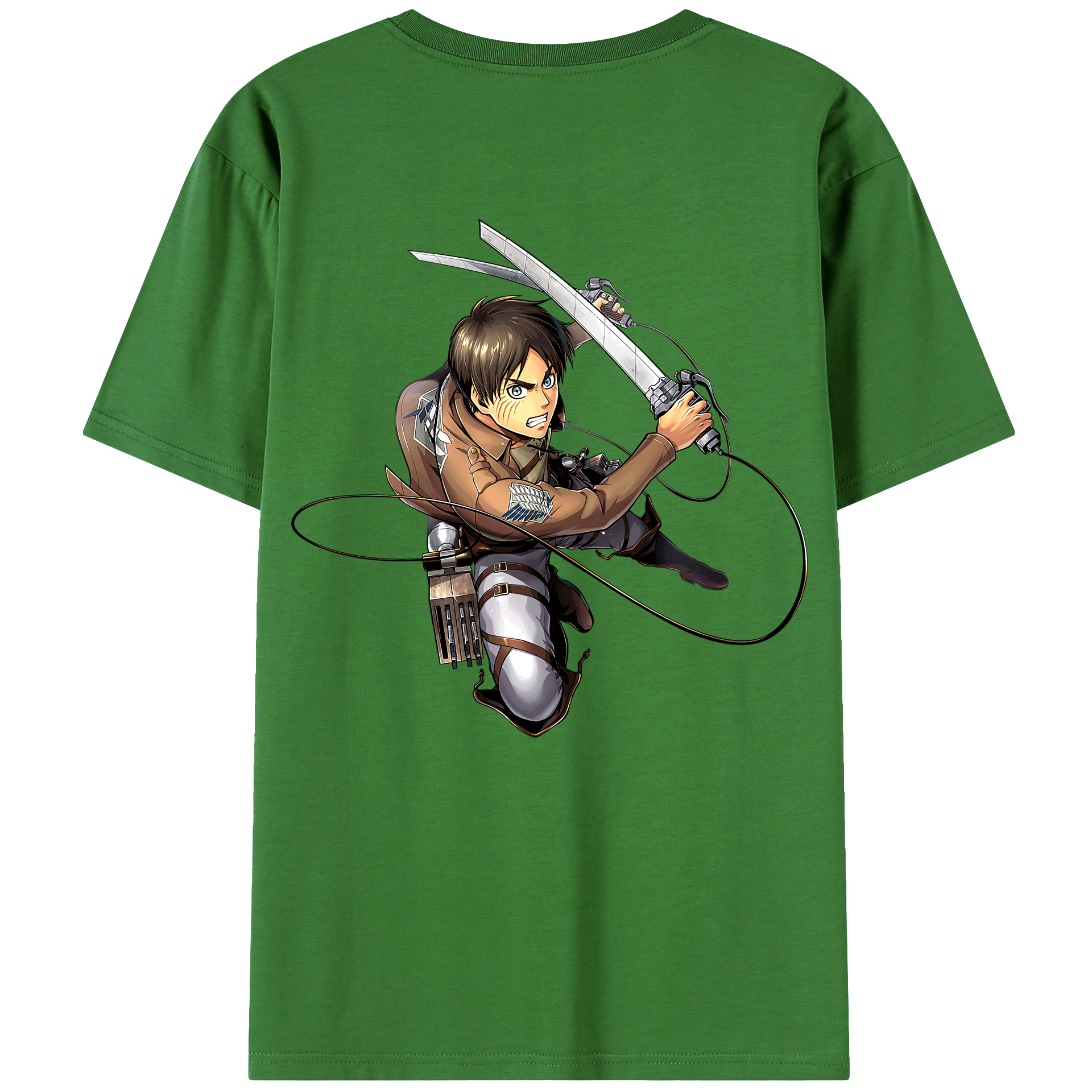 （画像用） 進撃の巨人 エレン･イェーガー Attack on Titan Eren Jäger レディース半袖Tシャツ(バックプリント)